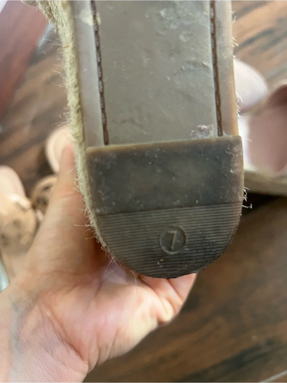 Women's Blush taupe Marc fisher Espadrille Wedge Sandals